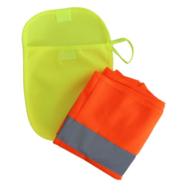 Veiligheidsvesttasje geel