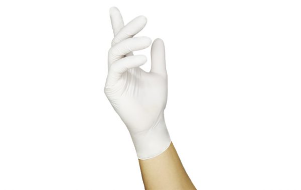 Witte nitril wegwerphandschoenen (100 stuks/doos) - Afbeelding 2